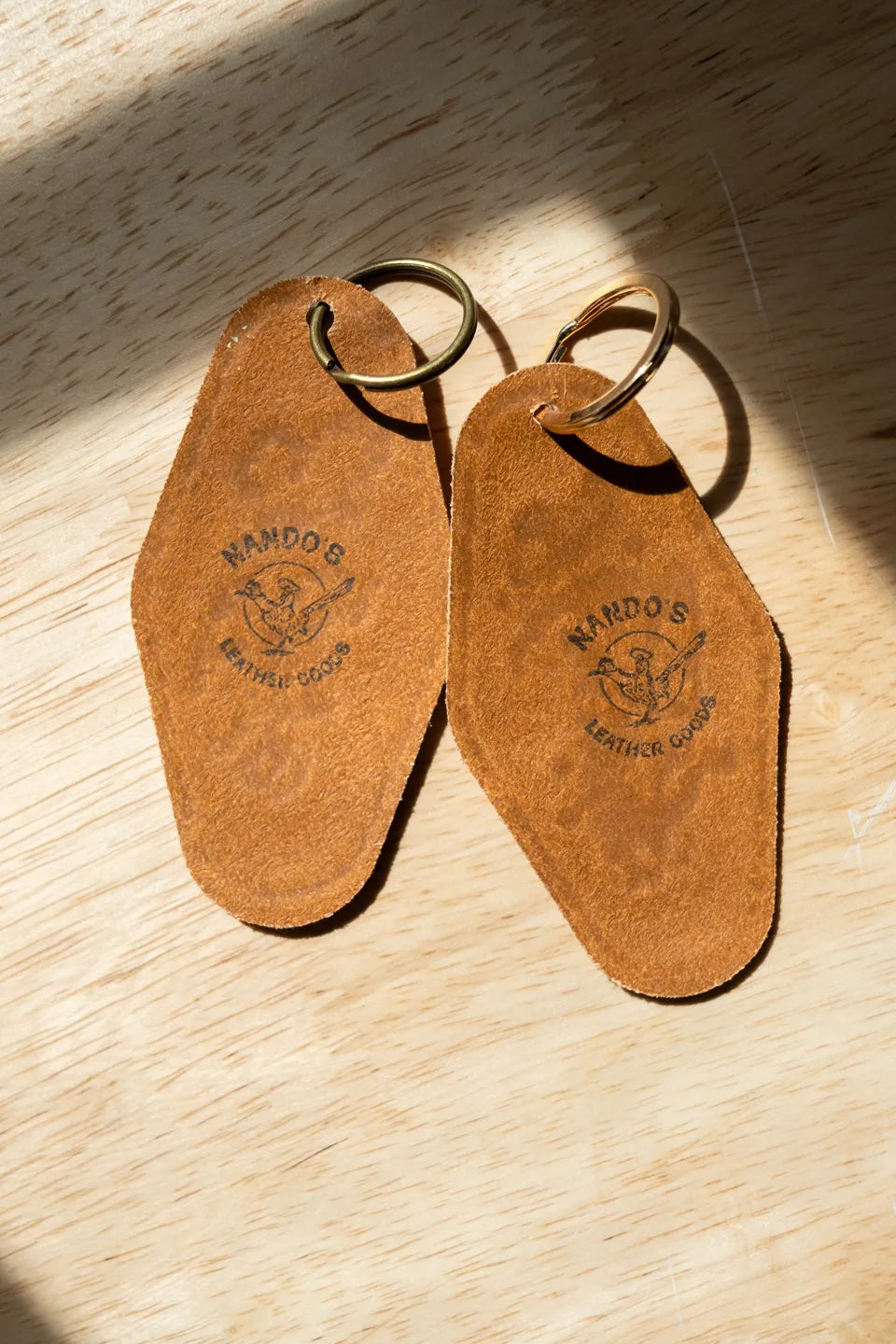 Leather Hotel Keychain - Howdy